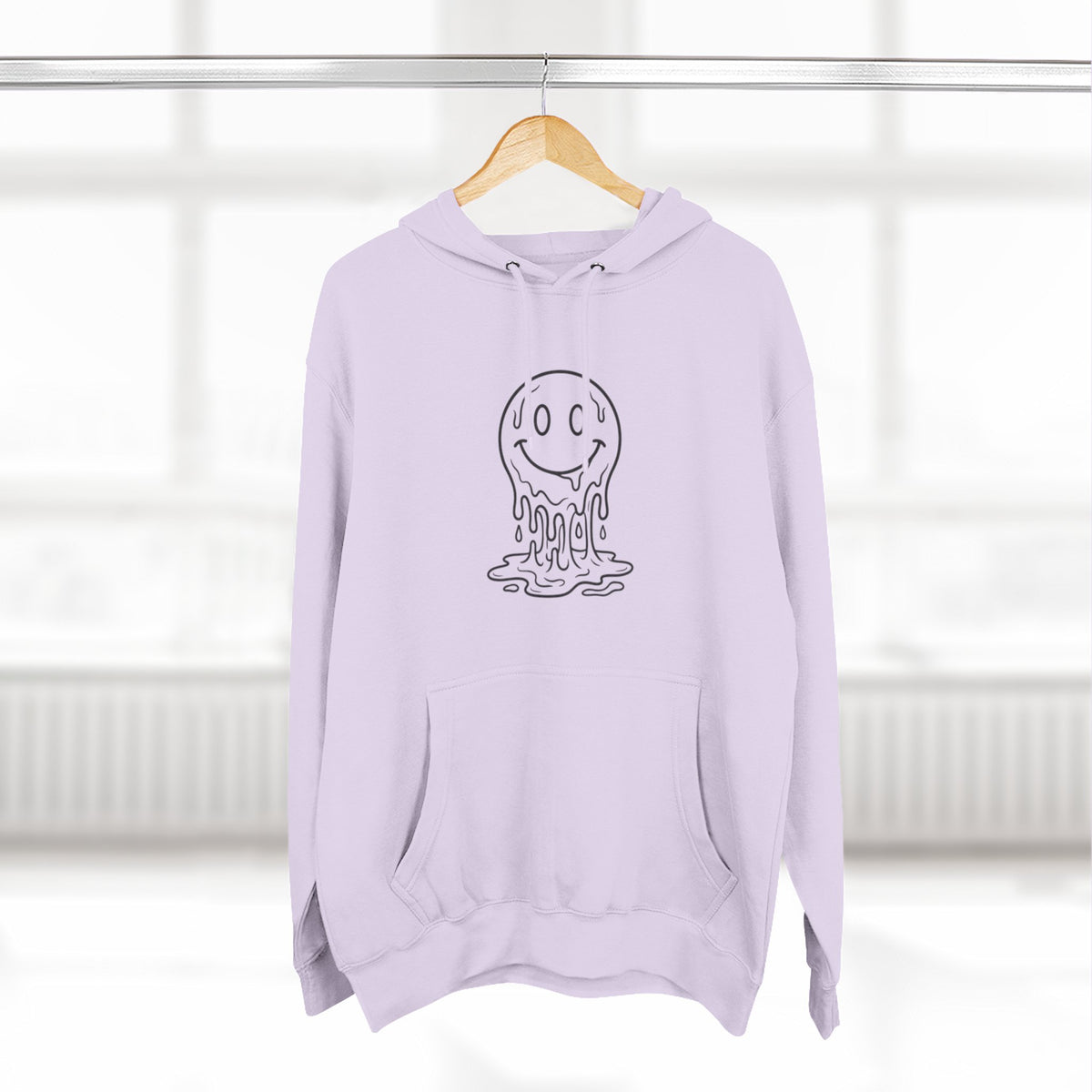 Melting Smile Hoodie — Gentle Soul Graphic Fleece Hoodie