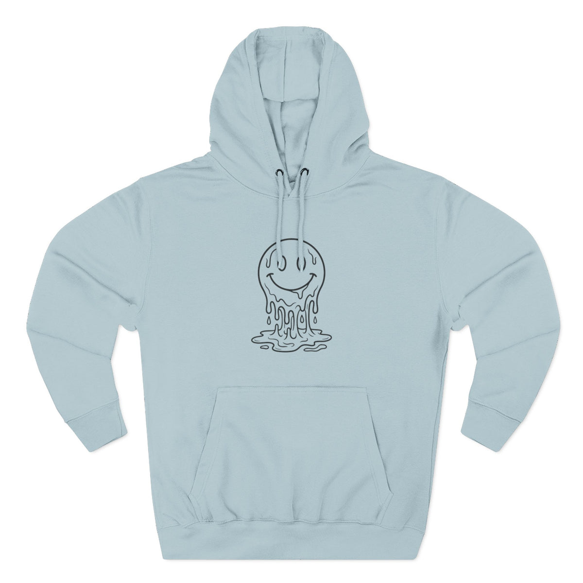 Melting Smile Hoodie — Gentle Soul Graphic Fleece Hoodie