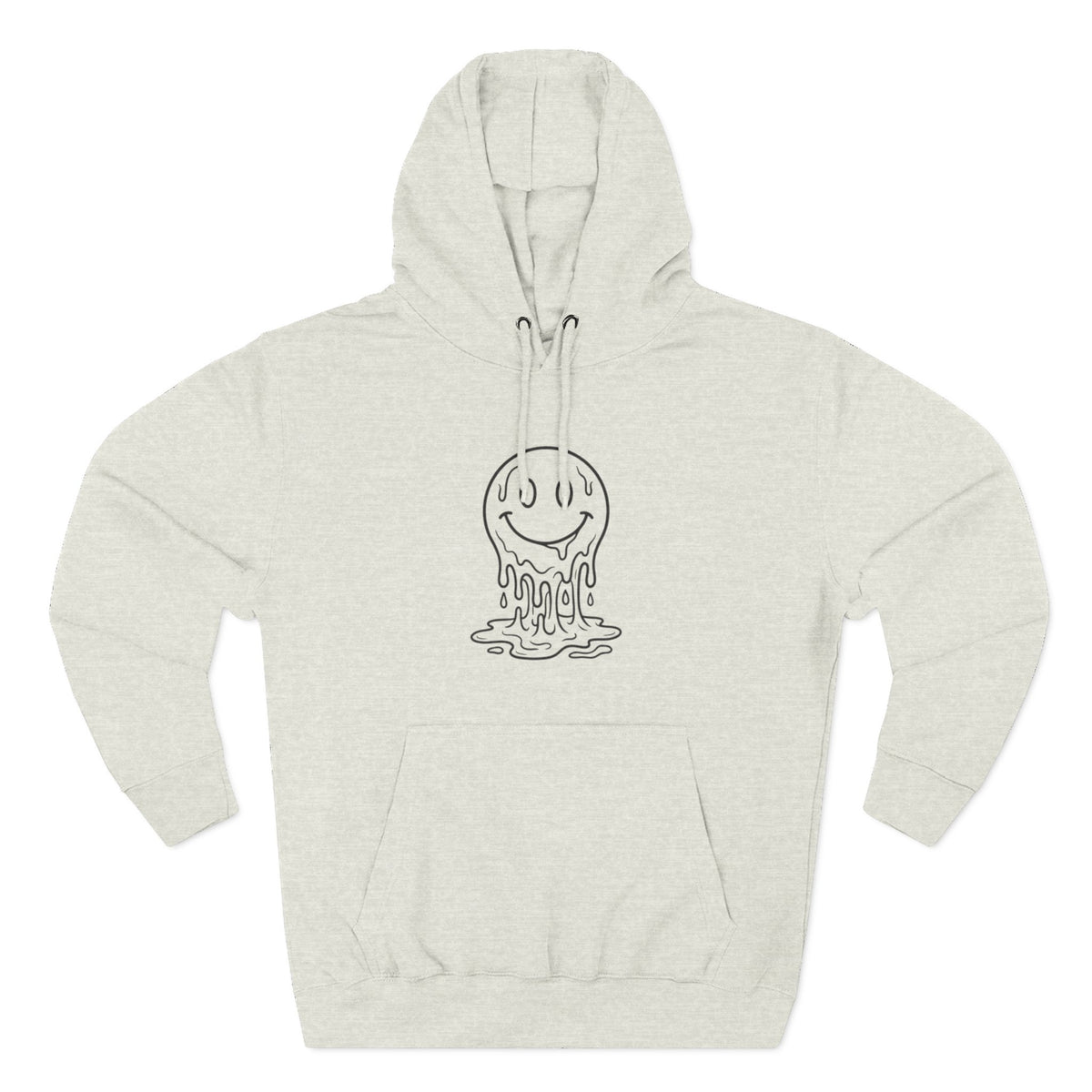 Melting Smile Hoodie — Gentle Soul Graphic Fleece Hoodie