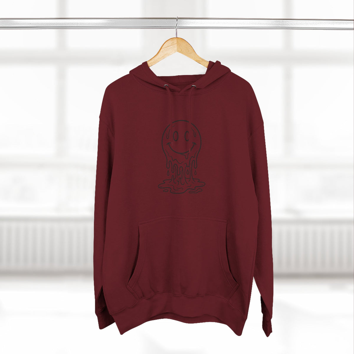 Melting Smile Hoodie — Gentle Soul Graphic Fleece Hoodie