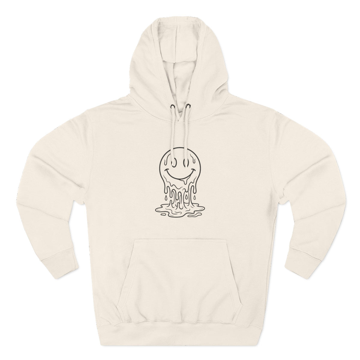 Melting Smile Hoodie — Gentle Soul Graphic Fleece Hoodie