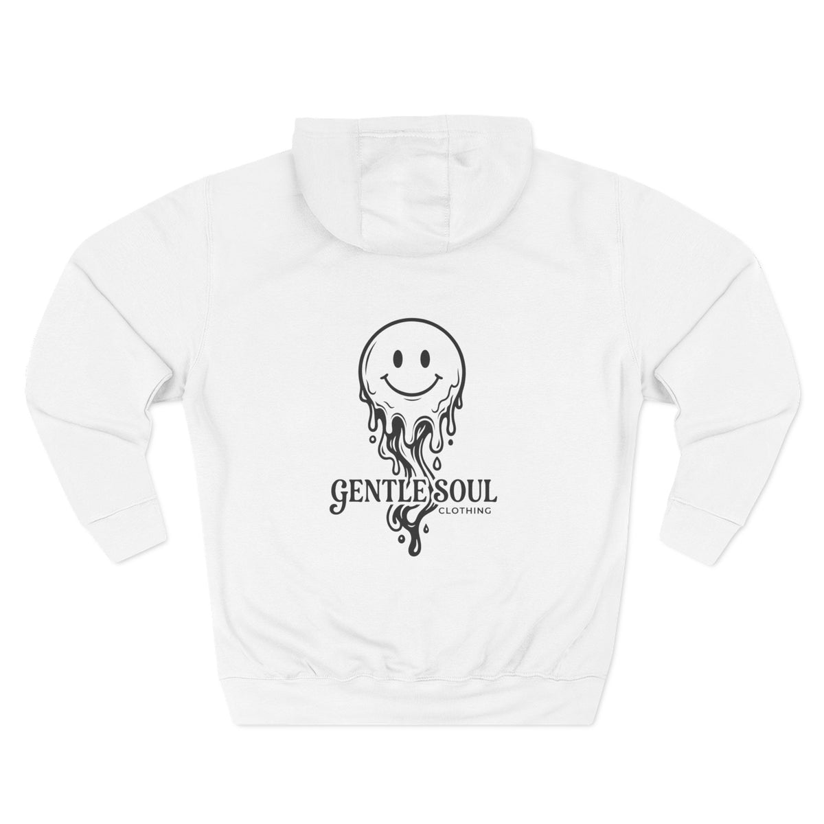 Melting Smile Hoodie — Gentle Soul Graphic Fleece Hoodie