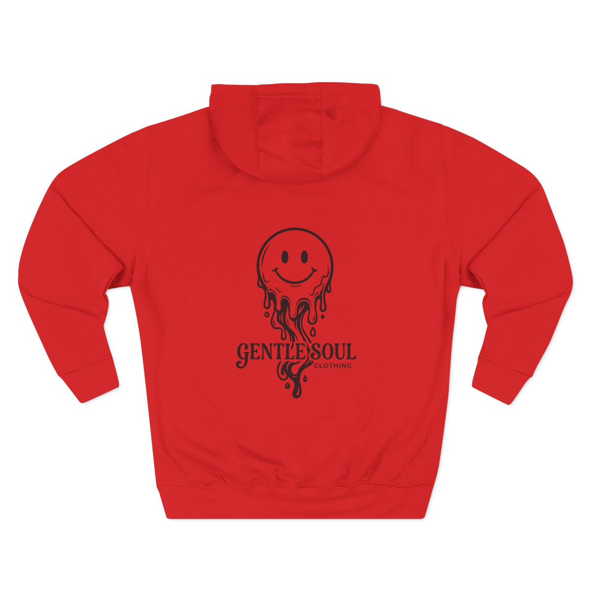 Melting Smile Hoodie — Gentle Soul Graphic Fleece Hoodie