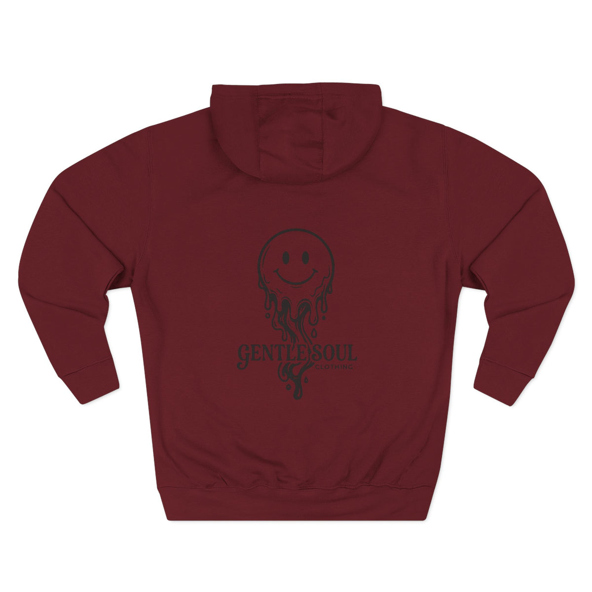 Melting Smile Hoodie — Gentle Soul Graphic Fleece Hoodie