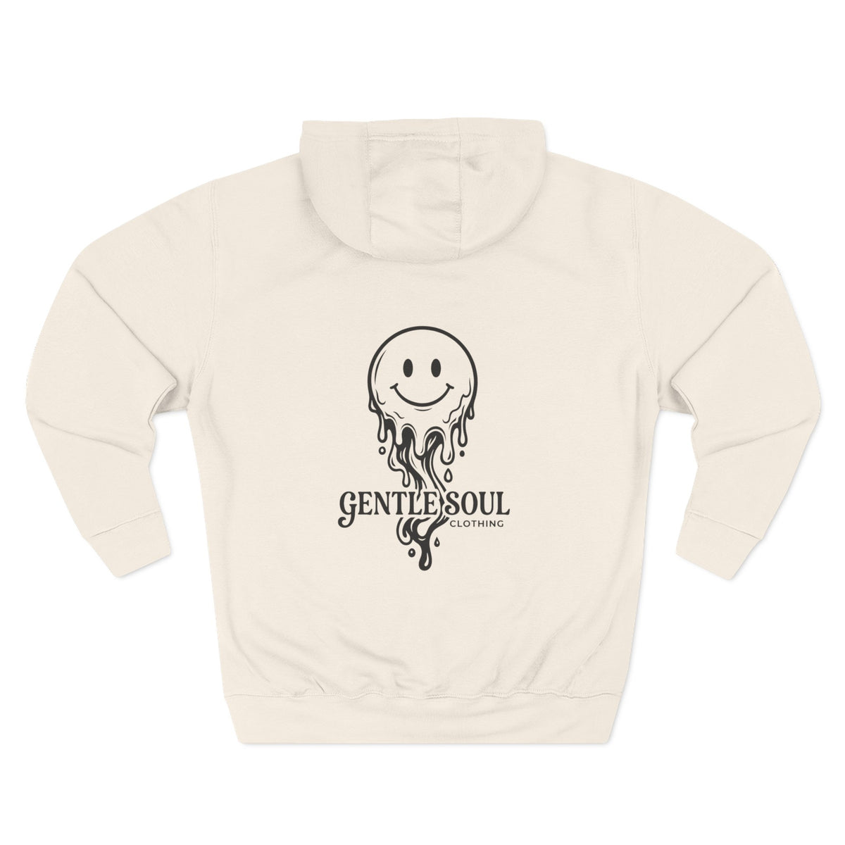 Melting Smile Hoodie — Gentle Soul Graphic Fleece Hoodie