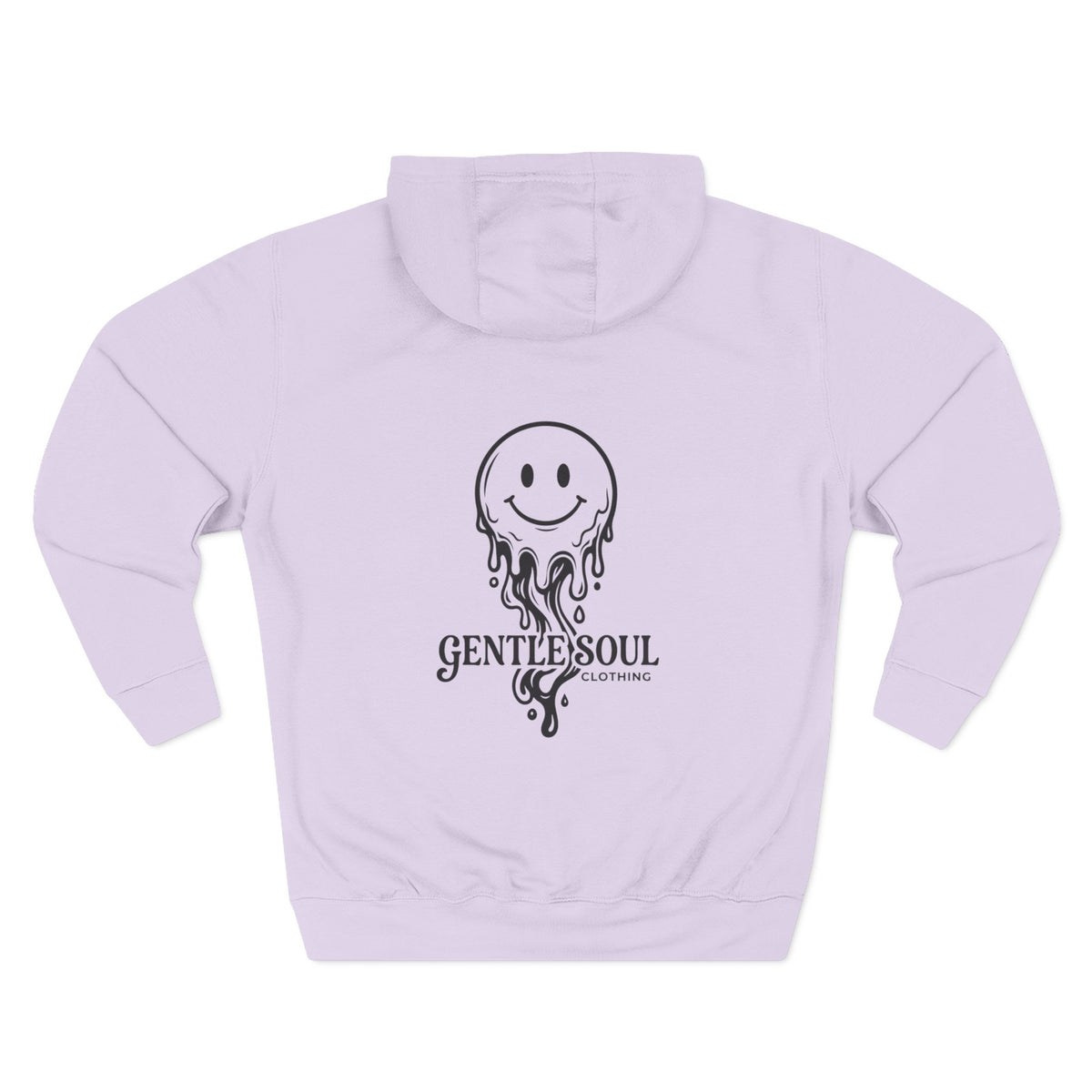 Melting Smile Hoodie — Gentle Soul Graphic Fleece Hoodie