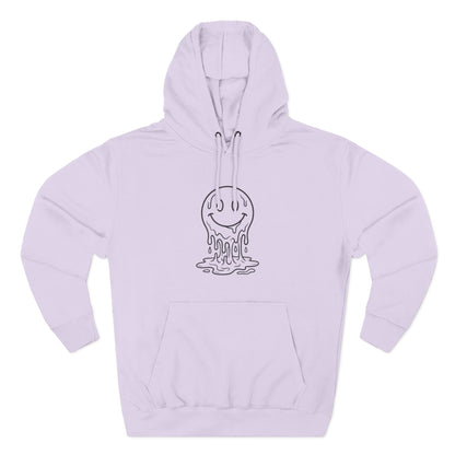 Melting Smile Hoodie — Gentle Soul Graphic Fleece Hoodie