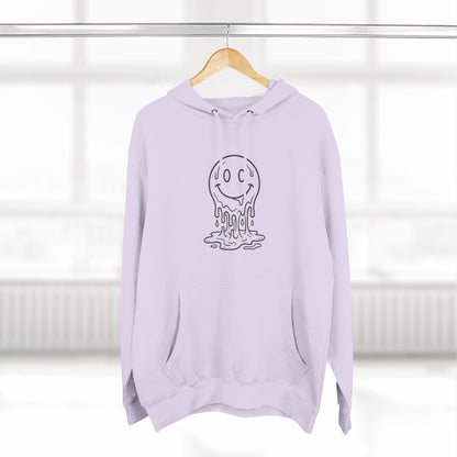 Melting Smile Hoodie — Gentle Soul Graphic Fleece Hoodie