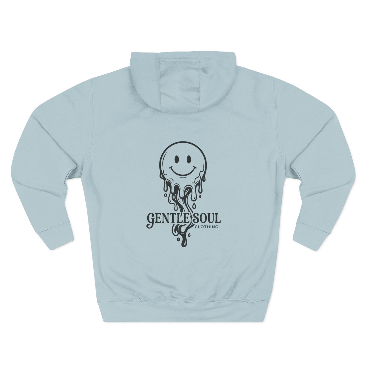 Melting Smile Hoodie — Gentle Soul Graphic Fleece Hoodie