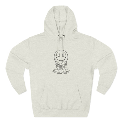 Melting Smile Hoodie — Gentle Soul Graphic Fleece Hoodie