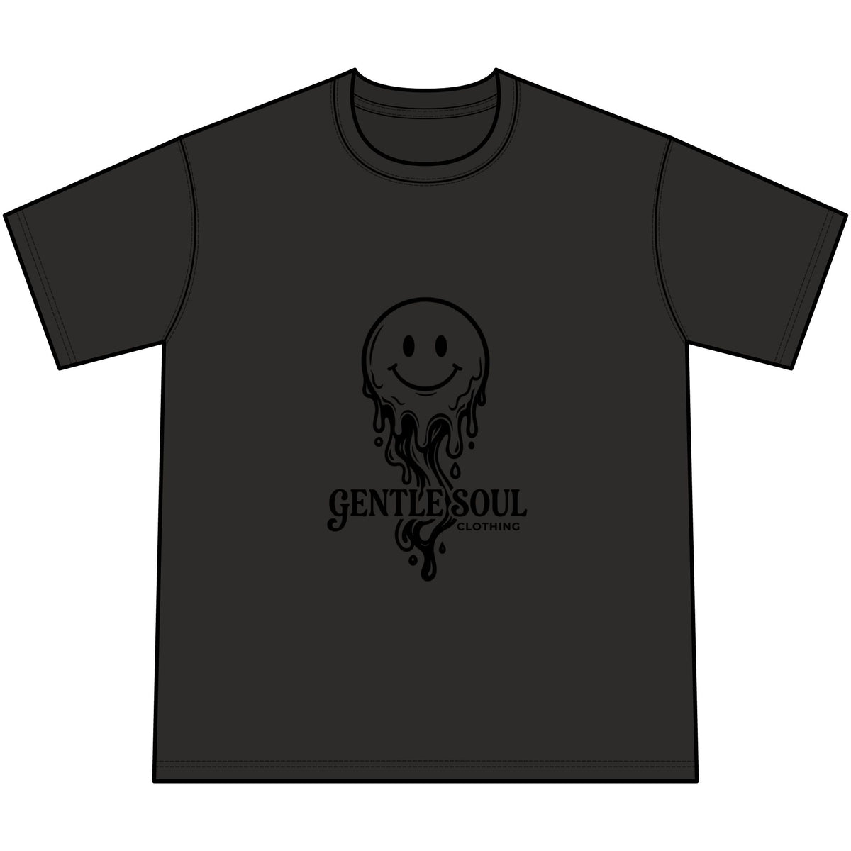 Vintage Dripping Smiley T-Shirt — Gentle Soul Graphic Tee