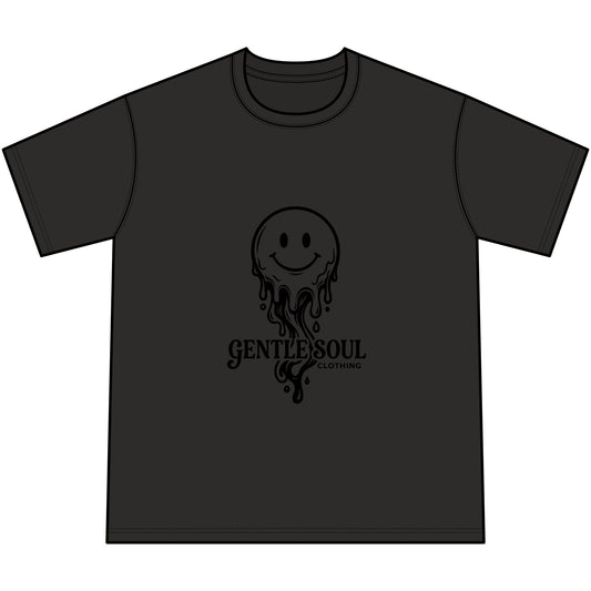 Vintage Dripping Smiley T-Shirt — Gentle Soul Graphic Tee