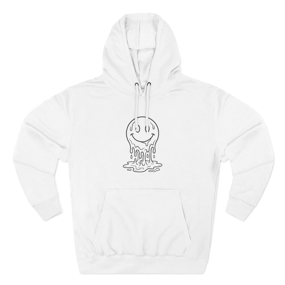 Melting Smile Hoodie — Gentle Soul Graphic Fleece Hoodie