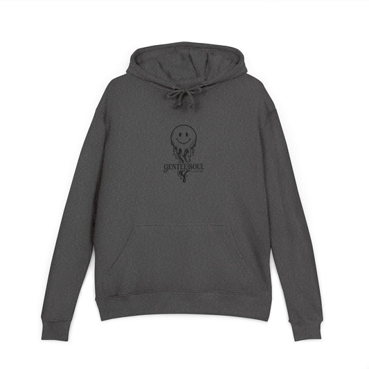 Drippy Smiley Hoodie — Melting Smile Graphic Sweatshirt