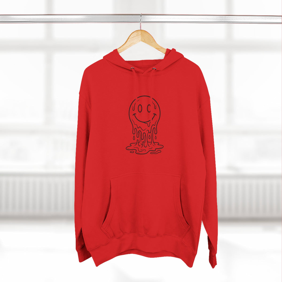 Melting Smile Hoodie — Gentle Soul Graphic Fleece Hoodie
