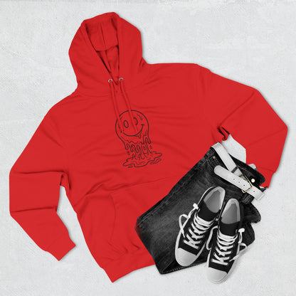 Melting Smile Hoodie — Gentle Soul Graphic Fleece Hoodie