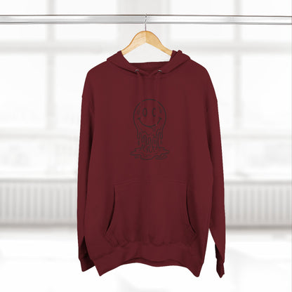Melting Smile Hoodie — Gentle Soul Graphic Fleece Hoodie