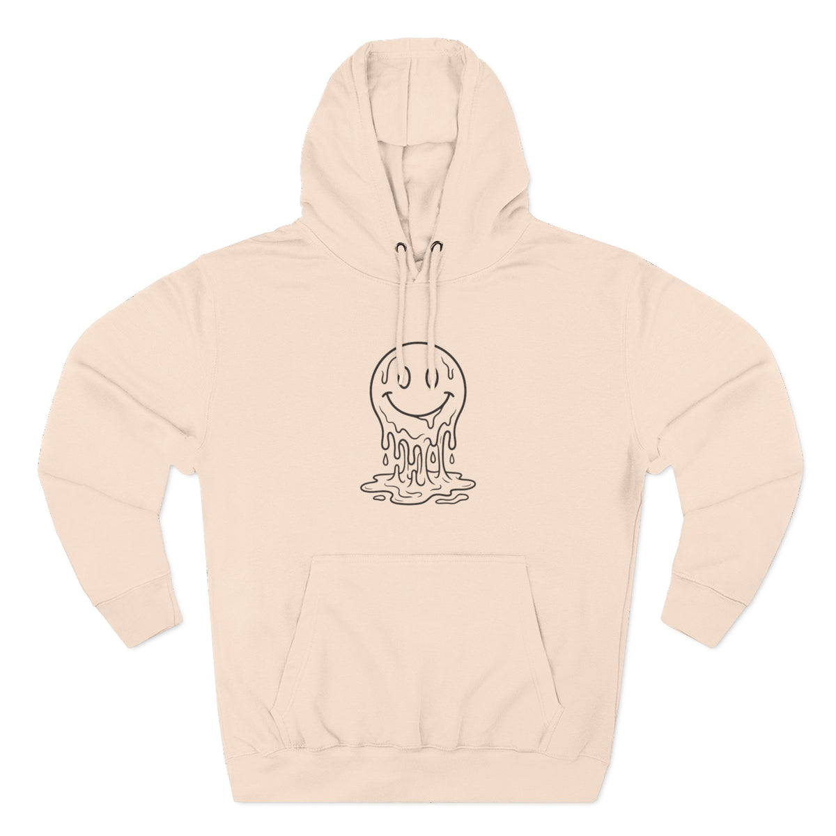 Melting Smile Hoodie — Gentle Soul Graphic Fleece Hoodie