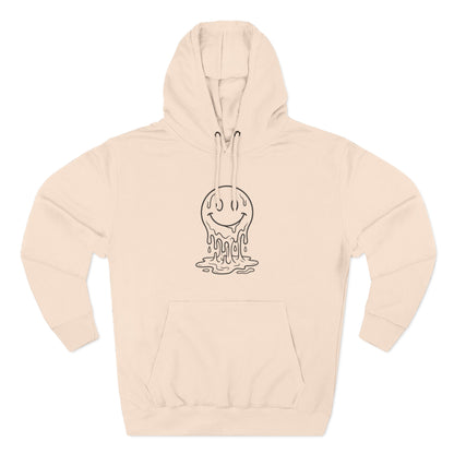 Melting Smile Hoodie — Gentle Soul Graphic Fleece Hoodie
