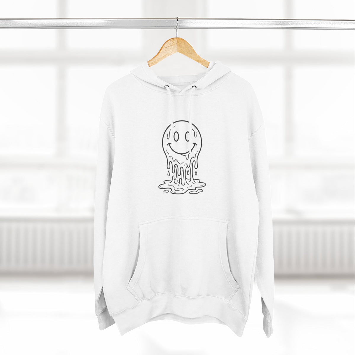 Melting Smile Hoodie — Gentle Soul Graphic Fleece Hoodie