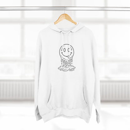 Melting Smile Hoodie — Gentle Soul Graphic Fleece Hoodie