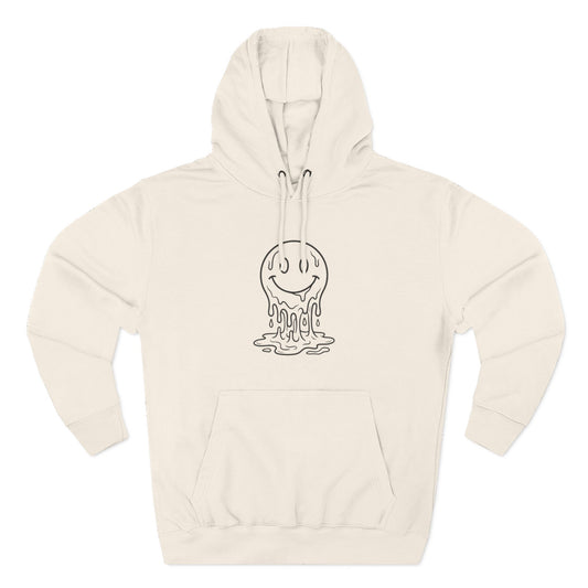 Melting Smile Hoodie — Gentle Soul Graphic Fleece Hoodie