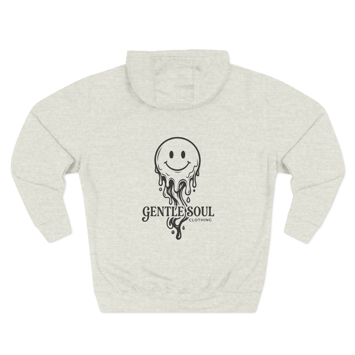 Melting Smile Hoodie — Gentle Soul Graphic Fleece Hoodie