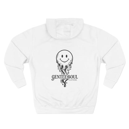 Melting Smile Hoodie — Gentle Soul Graphic Fleece Hoodie