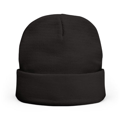 Embroidered Cross Knit Beanie