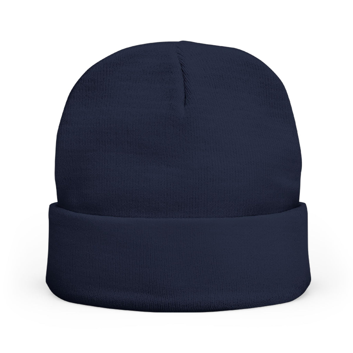 Embroidered Cross Knit Beanie