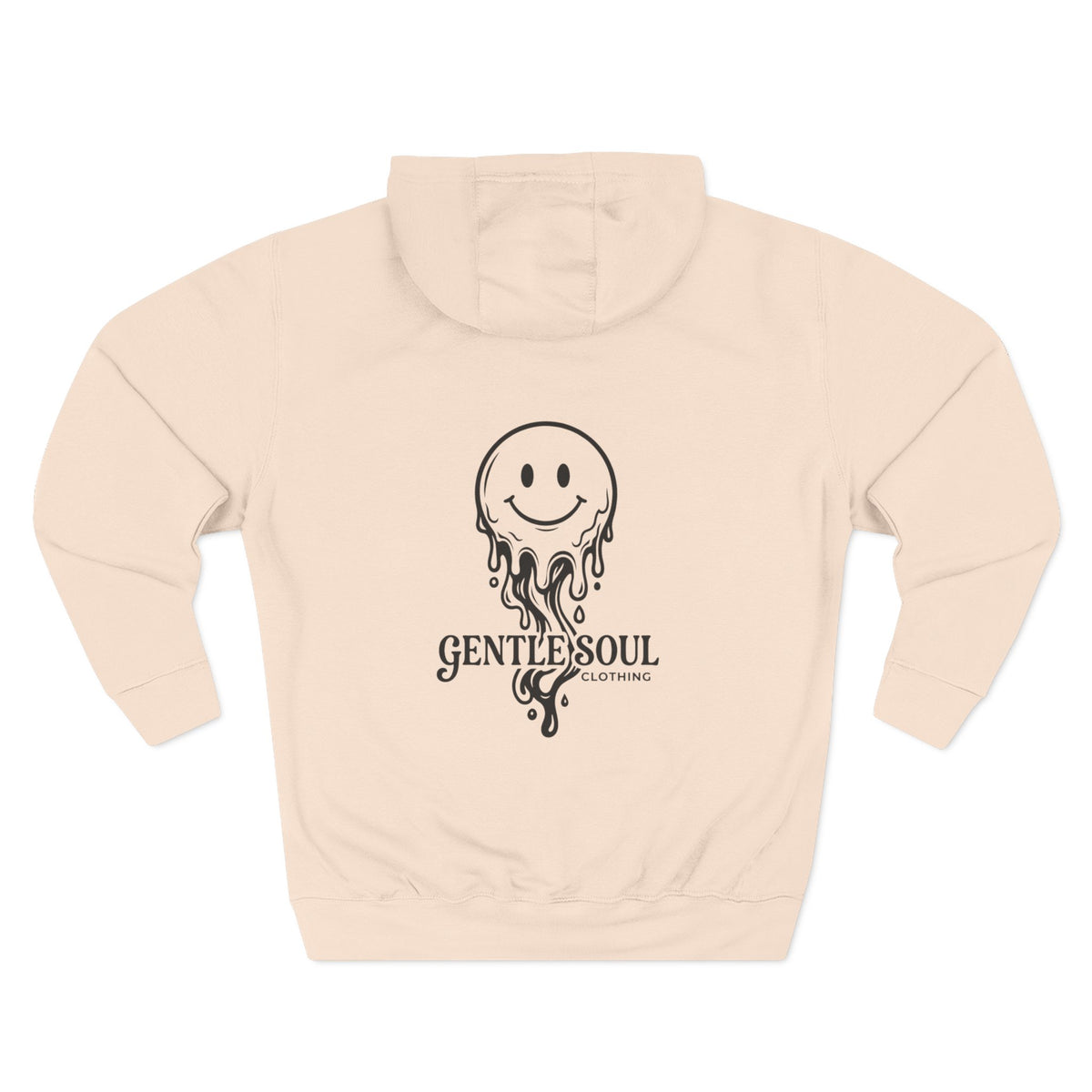Melting Smile Hoodie — Gentle Soul Graphic Fleece Hoodie