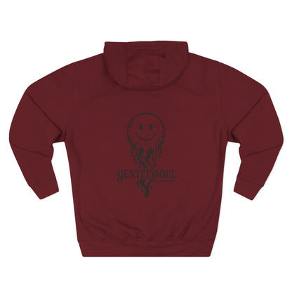 Melting Smile Hoodie — Gentle Soul Graphic Fleece Hoodie